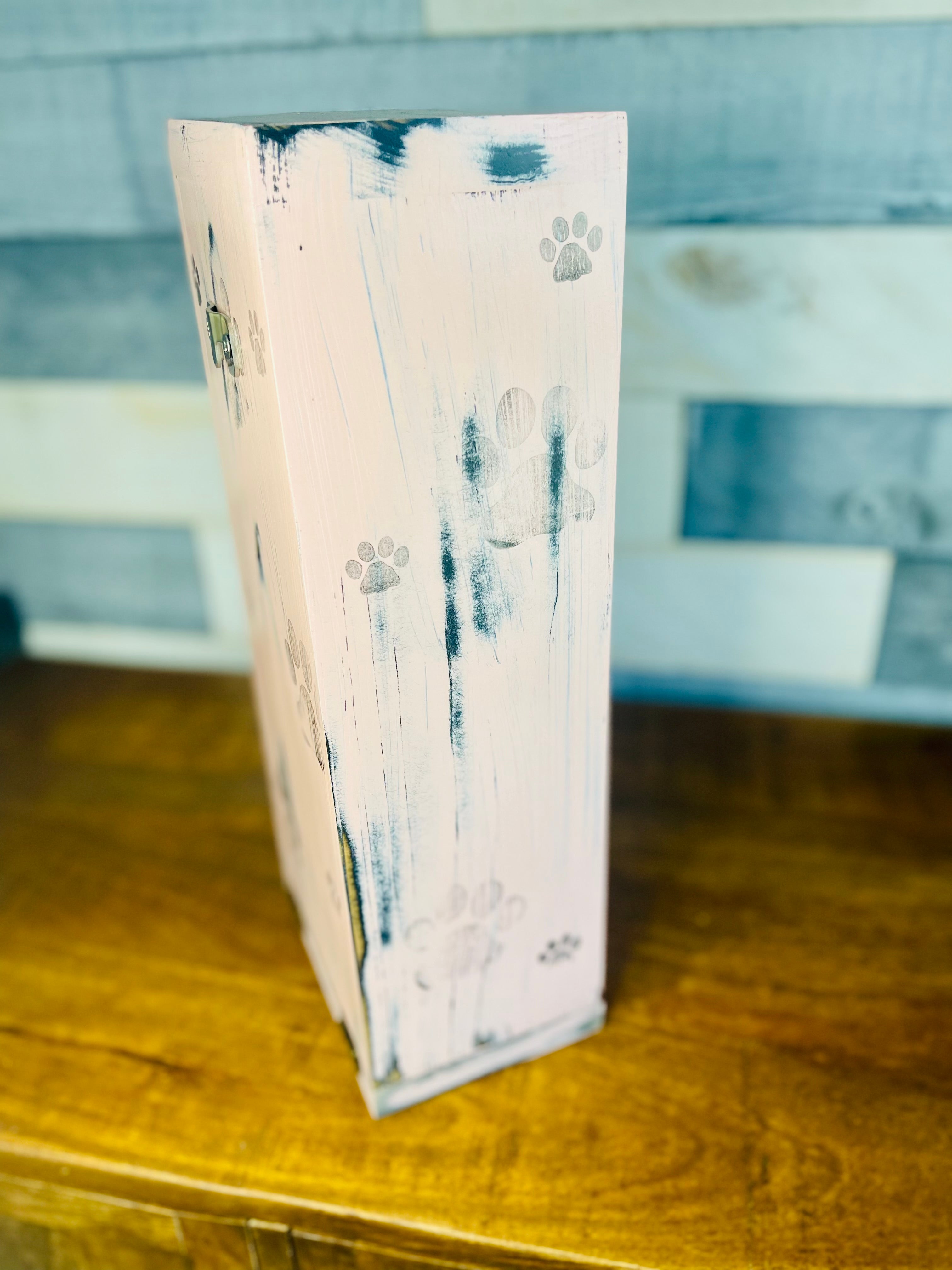 Dog Poop Receptacle (Pink and Black)